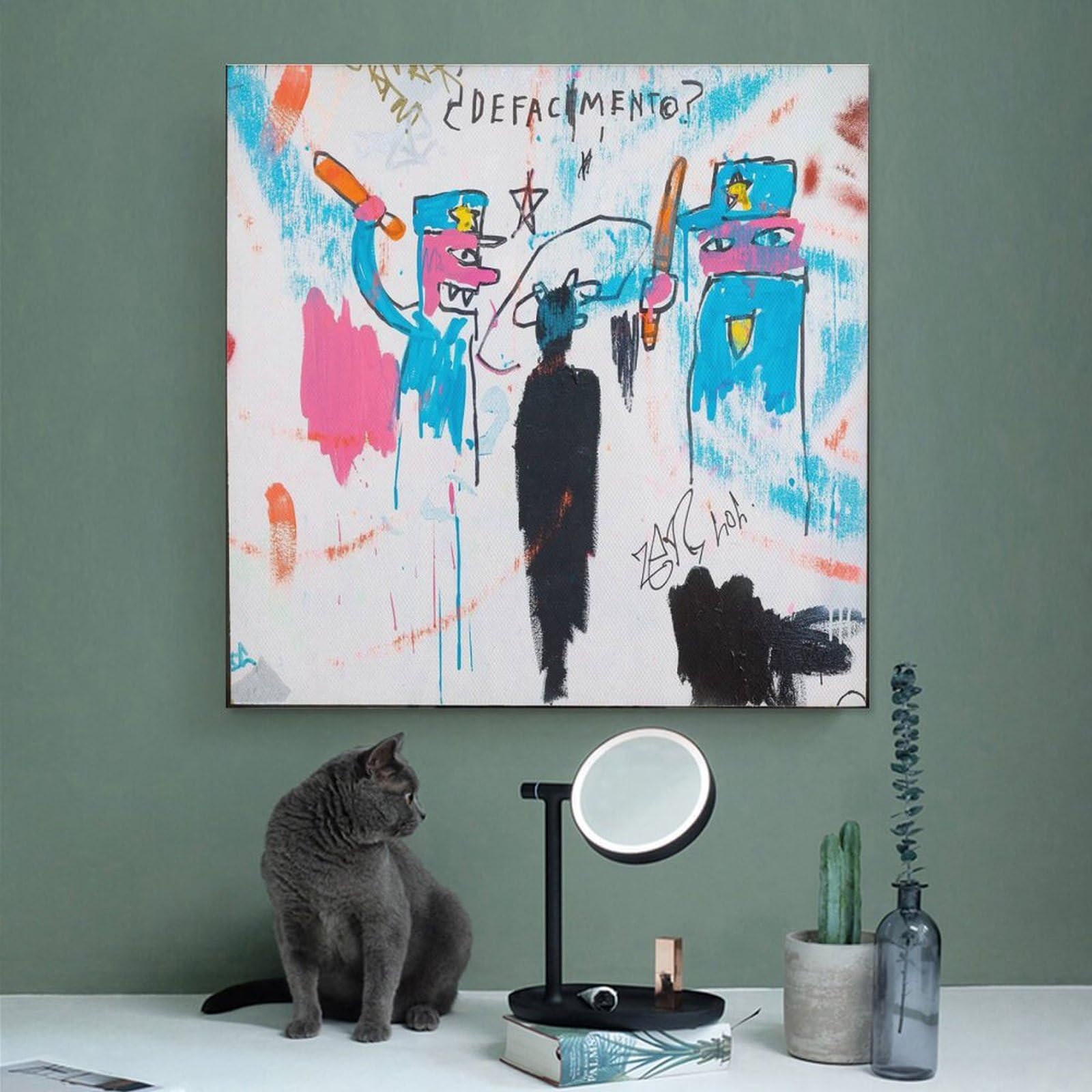 Jean Michel Basquiat's 'Defacement' Painting About Police